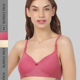 FUNAHME Pack of 2 Full Coverage Lightly Padded Bra With All Day Comfort-16