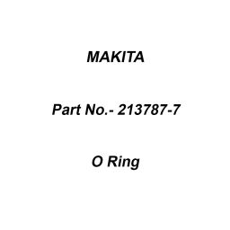 Makita Black Rubber O Ring Size 22 for MT860, Part No 213787-7-1