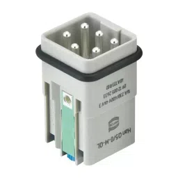 Harting Heavy Duty Connector Inserts / Modules HEAVY DUTY INSERT, PLUG, 5POS, 1.5MM2, 09120052634-19