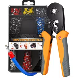 Jawsons Crimping Plier (Chakra) Kit Stainless Steel Orange & Grey, 2409-024-39