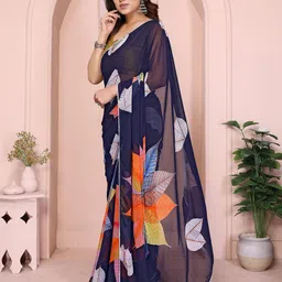 Anouk Floral Printed Ready to Wear Saree-picture-47