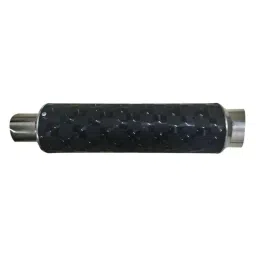 RA Accessories Black Textured and Silver Cap Silencer Exhaust for Mahindra CETURO-picture-48