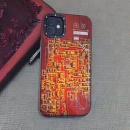 CASE CREATION Abstract Printed iPhone 12 Silicone Back Case image 4