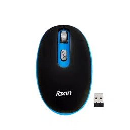 Foxin FWM-9099 Vibrant Blue Wireless Optical Mouse with Nano Receiver-40