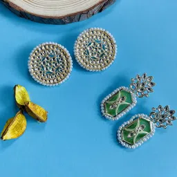 VATSALYA creation Gold-Plated Alloy Earrings-image-82