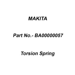 Makita Torsion Spring Size 5 for AN560, Part No BA00000057-31