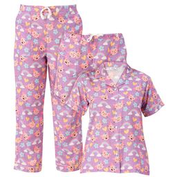 bedgasm Women Purple & Pink Printed Night suit-image-34