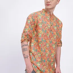 Anouk Rustic Ethnic Motifs Printed Kurta-picture-2