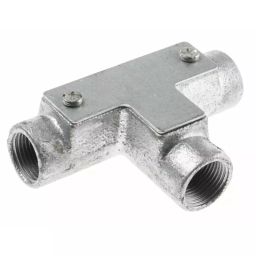 RS PRO Inspection Tee for Conduit Fitting 20 mm Steel Silver, 7639223-picture-26