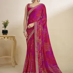 LeeliPeeri Designer Poly Chiffon Saree-picture-4