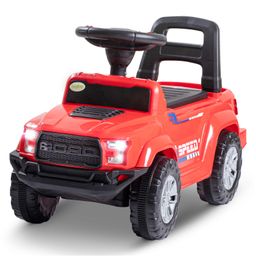 Baybee Roady Manual Push Ride On Car for Kids with LED Light High Backrest Storage & Horn - Red-image-37