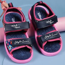 Kidsville Mickey Mouse & Friends Featuring Minnie Mouse Printed Velcro Closure Sandals - Pink-image-10
