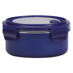 Varmora Homeware UniQ Stainless Steel Lunch Box with Plastic Cover - Blue-3