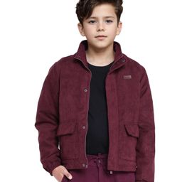 Rare Ones Full Sleeves Solid Jacket - Maroon-picture-43