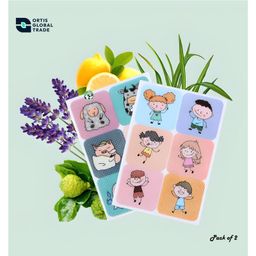 Ortis Waterproof Natural Mosquito Repellent Sticker - 72 Pieces (Colour & Print May Vary)-20