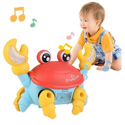 NEGOCIO Crab Baby Toy Crawling with Music & LED Light Funny Wind-up Crab Swimming Floating Toy (Color May Vary)-picture-28