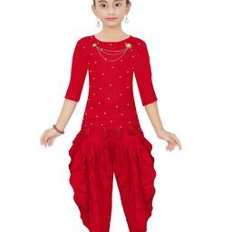 Epochlite Girls Top with Dhoti Pants-image-82