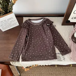 LULU & SKY Girls Abstract Printed Ruffles Top-picture-7