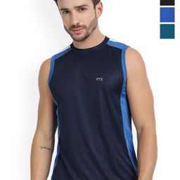 FTX Pack Of 4 Colour-Blocked Gym Vests 709-2_709-9_709-10_709-15-S-image-48