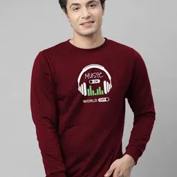 REYA Men Printed Round Neck Pullover Sweatshirt-picture-23