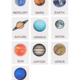 Eduspark Wooden Solar System Planet Matching Toy Pretend Play Set - Multicolor image 4