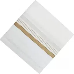 WCSE 100% cotton with full length white pack of 1 ["White"] Handkerchief-image-4