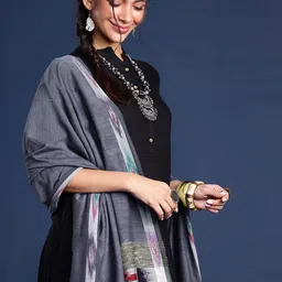 Taavi Woven Design Pure Cotton Dupatta-image-87