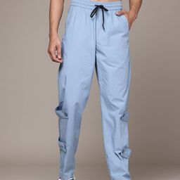 Roadster Men Relaxed Fit Pure Cotton Cargo Styles Trousers-picture-6