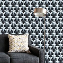 ArtzFolio Printed UV-Resistant Anti-Bacterial D Abstract Geometric Pattern Peel & Stick Wallpaper-image-70