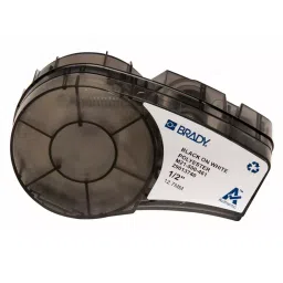 BRADY Continuous Label Roll Cartridge 1/2 inch x 21 ft Halogen Free Cryogenic Autoclavable Polyester, 3PXY2-20