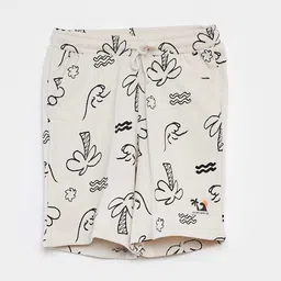 KIABI Boys Cotton Conversational Printed Shorts-image-6