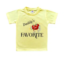 Cute Pals Kids-Unisex Yellow Cotton Tshirts-picture-21