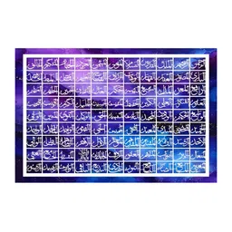 Craftnest creations Purple & White Canvas Religious Wall Art-picture-7