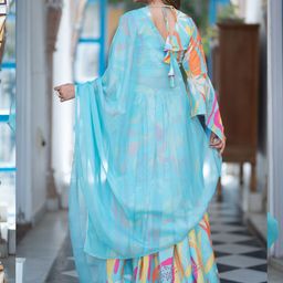 DIVASTRI Printed Semi-Stitched Lehenga & Unstitched Blouse With Dupatta image 2