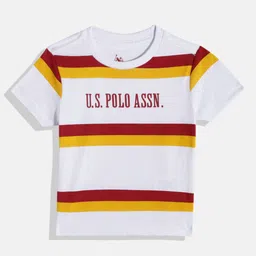 U.S. Polo Assn. Kids Boys Striped Pure Cotton T-shirt-picture-52