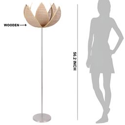 Devansh Beige Bamboo Rose FloorLamps-6