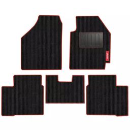 Elegant Cord Black & Red Carpet Car Mat Compatible With Renault Kiger-image-95