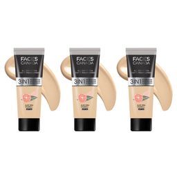 FACES CANADA Set Of 3 Hydra Matte Foundation Mini- 15 ml Each- Absolute Ivory 012-3