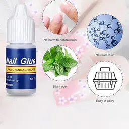YELGO Set Of 100 Artificial Reusable Nails With Nail Glue image 4