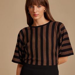 Kazo Women Striped Round Neck Top-image-96