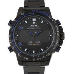 WEIDE Men Black Analogue and Digital Watch WH6102B-4C-64