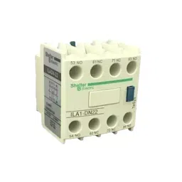 Shelter 2NO + 2NC White Plastic Auxiliary Block, ILA1 DN22-image-2