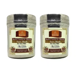 Khadi Pure Set Of 2 Herbal Sandal & Almond Face Mask - 50 g Each-image-76