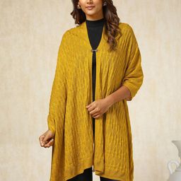 Soch Women Abstract Woven Design Acrylic Shawl-image-35