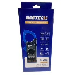 Beetech True-RMS Digital Clamp Multimeter Auto Ranging 2000 Display Count 1000 V DC 53 mm Jaw Opening, B-266 image 2