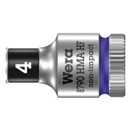 Wera HEX SOCKET, AF 4MM, 6.35MM DRIVE, 8790 4.0-15