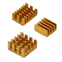 Raspberry Pi 3 in 1 Heat Sink Aluminium for Raspberry Pi 4B (Gold) – Pack of 1 image 2