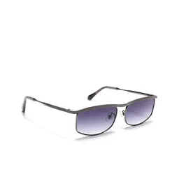 Voyage Rectangle Sunglasses for Men & Women Grey & Clear Lens Grey Frame 5G226MG6902Z-image-36
