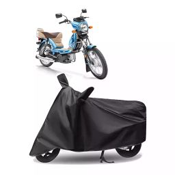 Auto Pearl Polyester Two Wheeler Cover for TVS XL 100 Comfort BS6 (Grey)-image-98