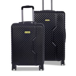 WROGN Set Of 2 Hard-Sided Large & Cabin Trolley Bag-9